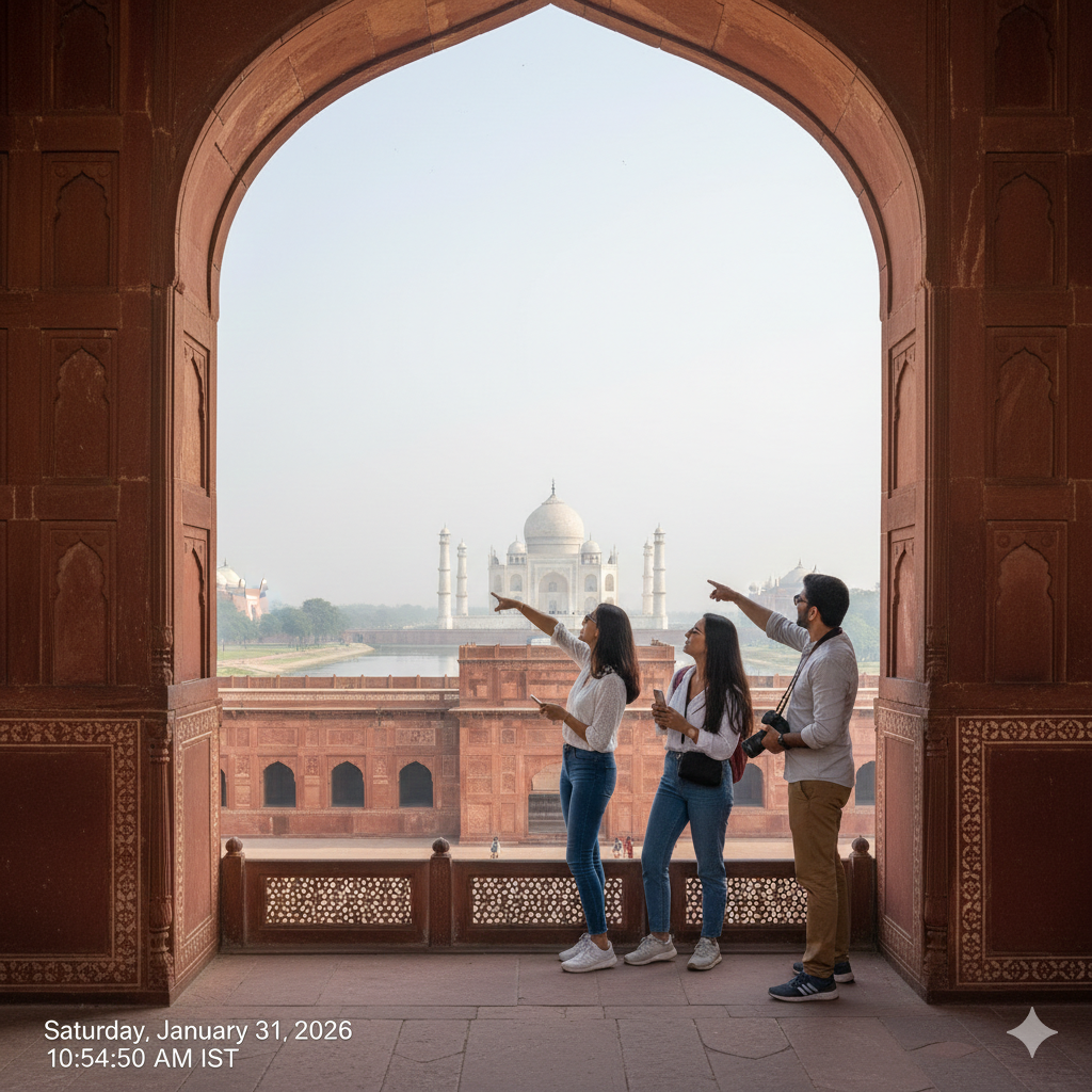 Agra Fort visit in Same Day Taj Mahal Tour by Car